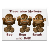 three wise monkeys (Front Horizontal)