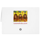Three Wise Monkeys Cards (Back Horizontal)