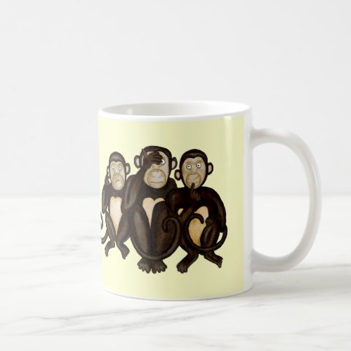Three Wise Monkeys Coffee Mug