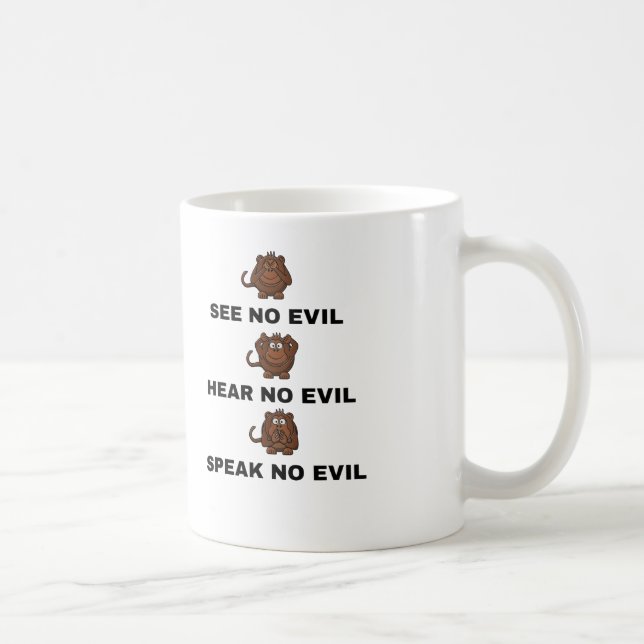 Three Wise Monkeys Cups / Mugs (Right)