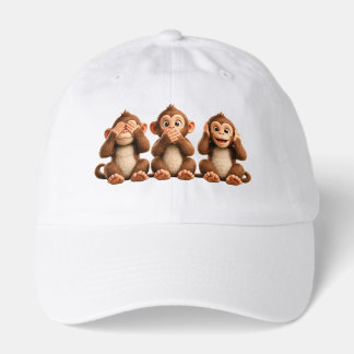 Three Wise Monkeys Hat