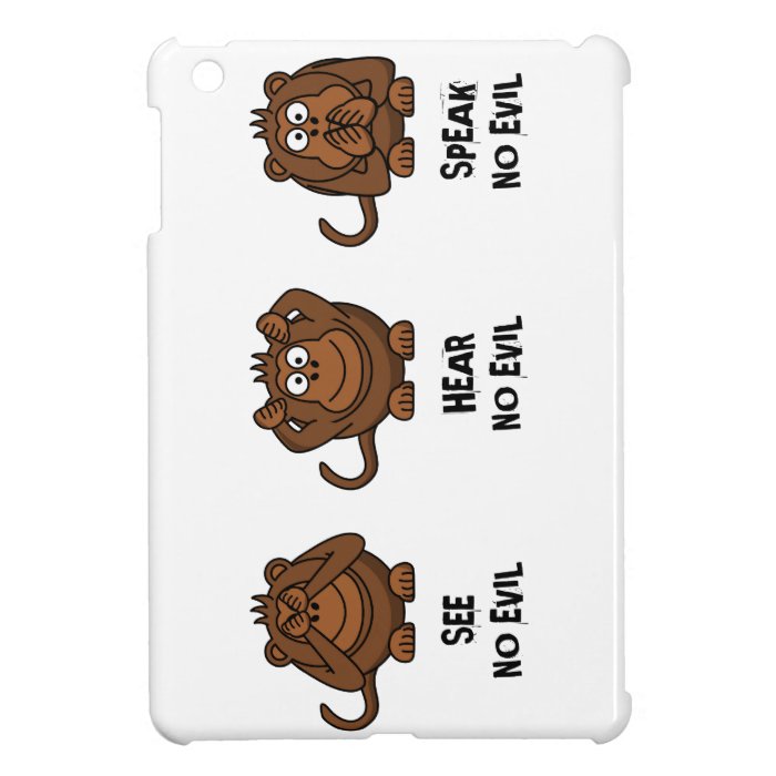 Three Wise Monkeys iPad Mini Case