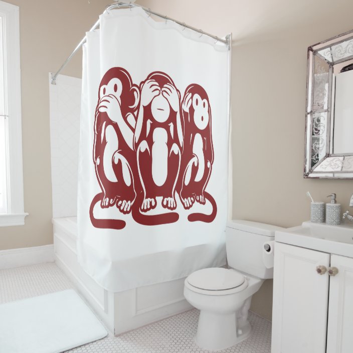 monkey shower curtain