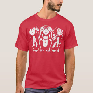 Three Wise Monkeys Speak Hear, See Premium  T-Shirt