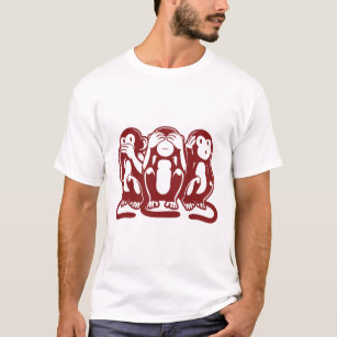 3 wise monkeys t shirt