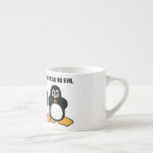 Three Wise Penguins Design Graphic Espresso Cup (Right)
