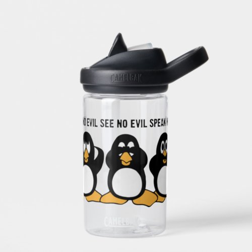 Three Wise Penguins Water Bottle