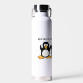 Three Wise Penguins Water Bottle (Front)