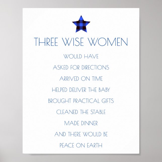 Three Wise Women Christmas Poster (Front)