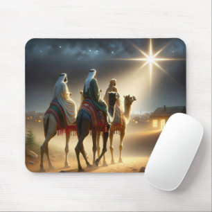 Three Wisemen Following a Star Mouse Pad