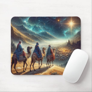 Three Wisemen Following a Star Mouse Pad