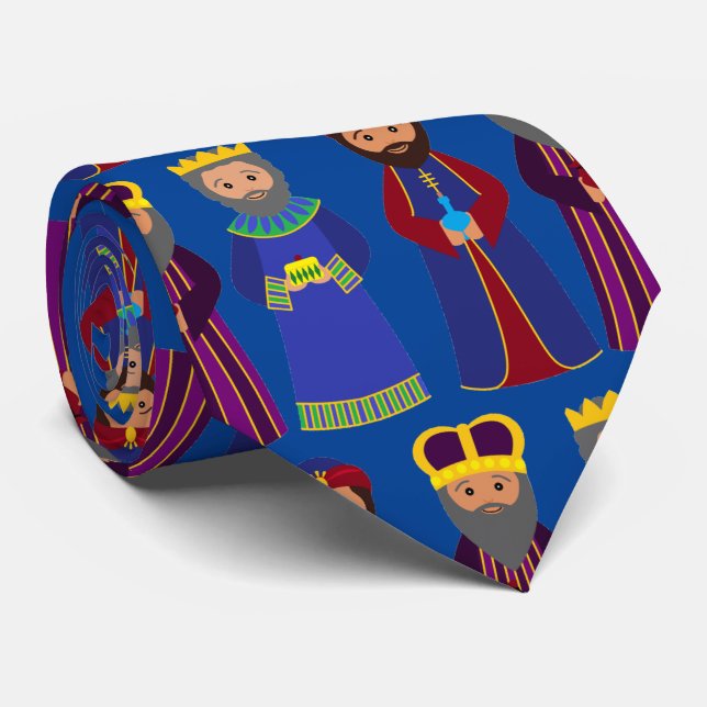 Three Wisemen necktie - Christmas 2025 tie (Rolled)