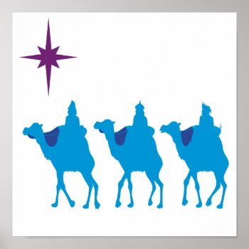 Three Wisemen Poster by christmasgiftshop at Zazzle