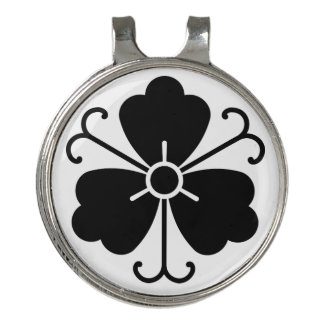 Three wisteria blooms with vines golf hat clip