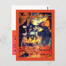 Three Witches Art Party Invitation Halloween