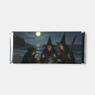 Three Witches Brew Cauldron Full Moon Beach Hershey Bar Favors