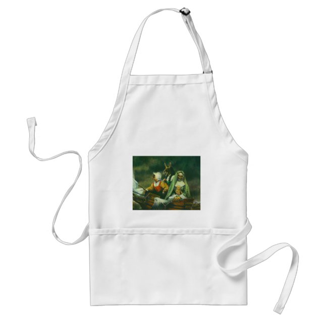 Three Witches Design Adult Apron (Front)