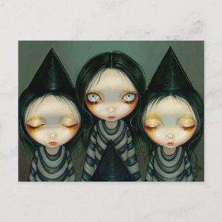 "Three Witchy Sisters" Postcard