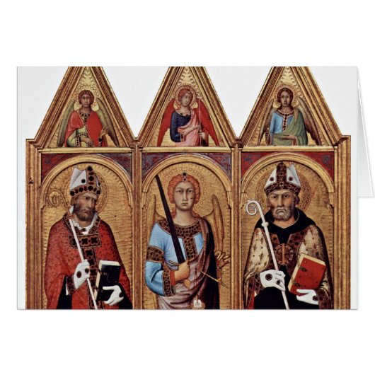 Three With Holy Angels In Each Gable, From Left: Cards (Front Horizontal)