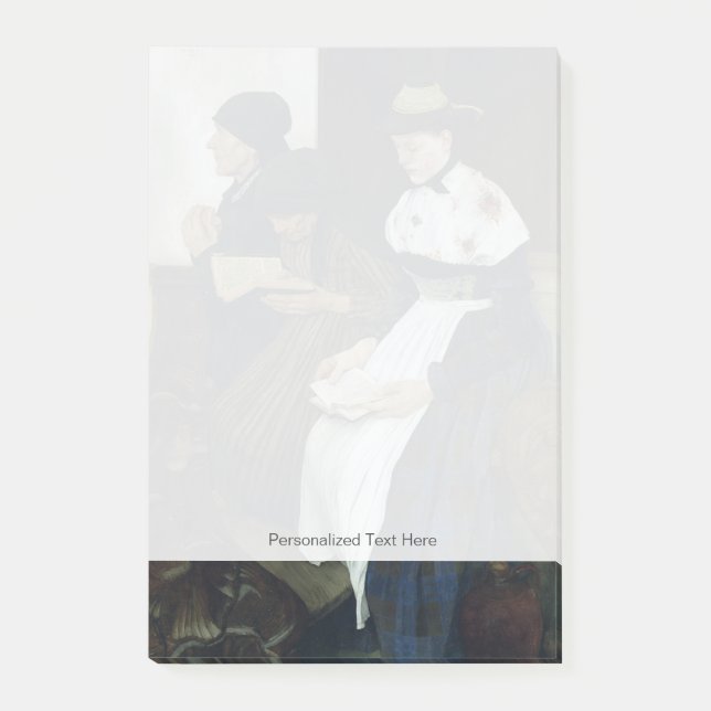 Three Women in Church, 1882 Post-it Notes (Front)