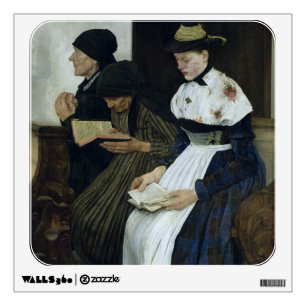 Three Women in Church, 1882 Wall Decal