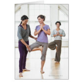 Three women practicing yoga (Front)