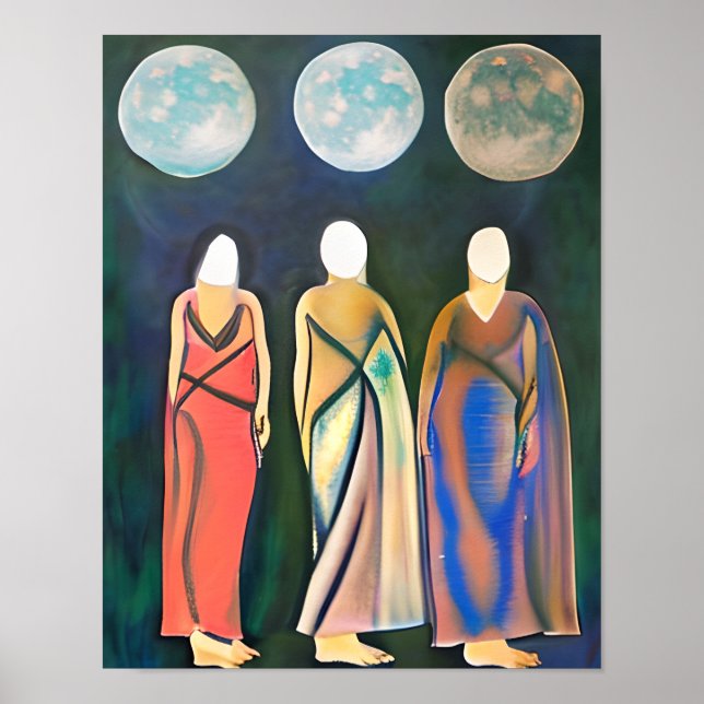 Three Women, Three Moons Poster (Front)