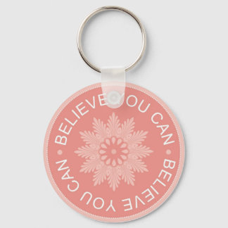 Three Word Quotes ~Believe You Can~ Keychain
