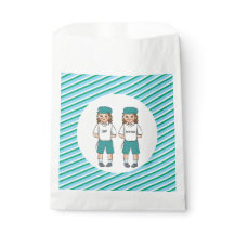 Three Year old twin upsherin boys favor bag