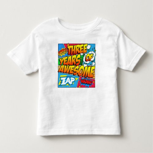 Three Years of Awesome Toddler T_shirt