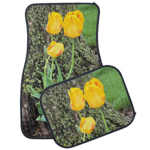 Three Yellow Tulips / Car Floor Mat