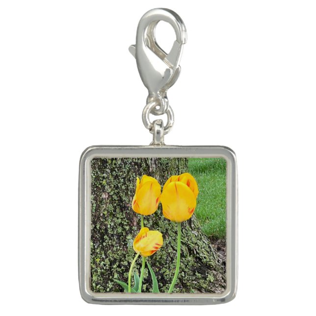 Three Yellow Tulips / Charm (Front)