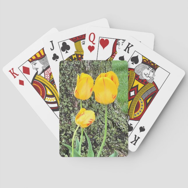 Three Yellow Tulips / Poker Cards (Back)