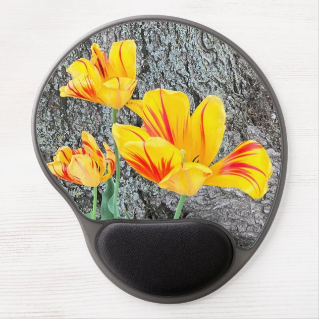 Three Yellow Tulips Sequel /  Gel Mouse Pad (Front)
