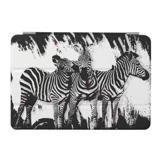 Three Zebras Painting iPad Mini Cover (Horizontal)