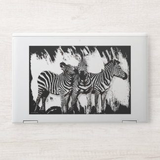 Three Zebras Paintings HP Laptop Skin