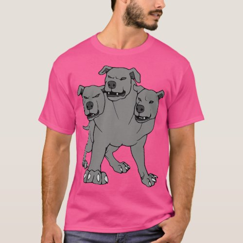ThreeHeaded Dog Cerberus T_Shirt