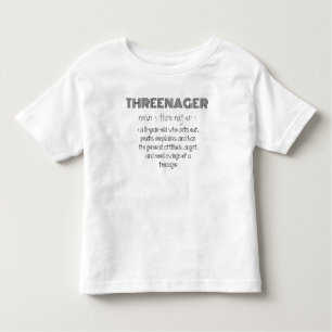 Threenager Toddler T-shirt