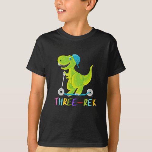ThreeRex 3rd Birthday shirt Dinosaur shirt