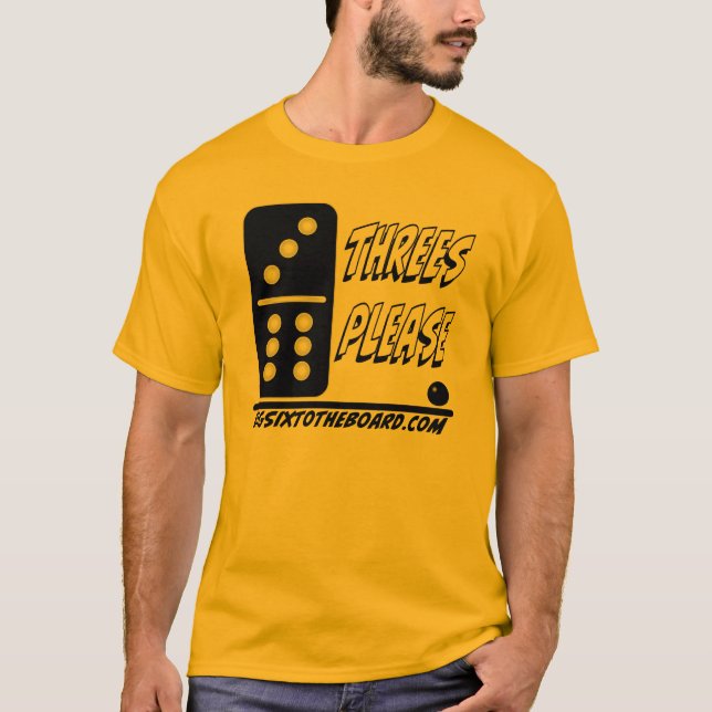 Threes Please T-Shirt (Front)