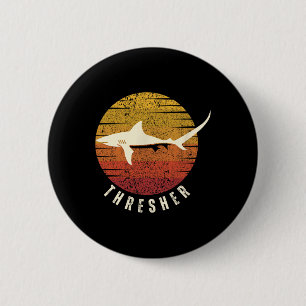 Thresher Shark Deep Sea Fishing Ocean Fish Shark Button