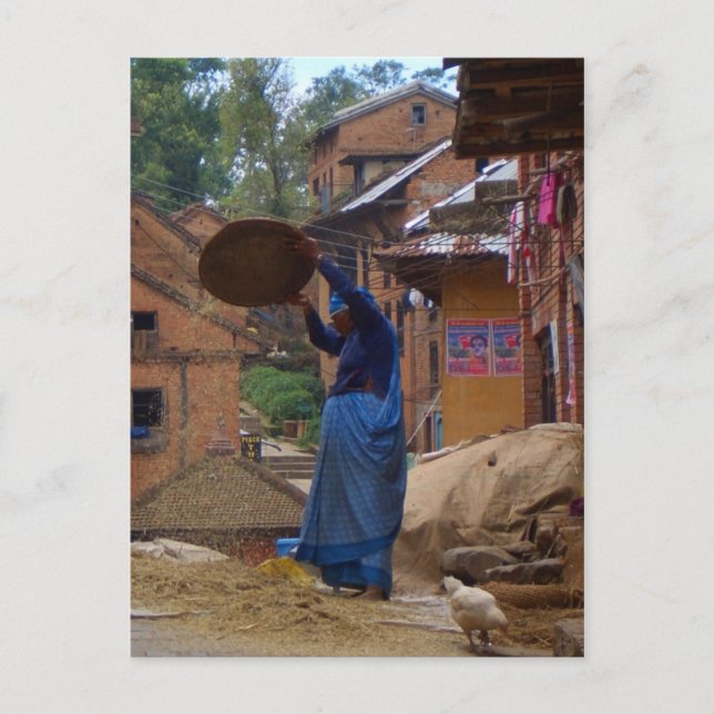 Threshing Postcard (Front)