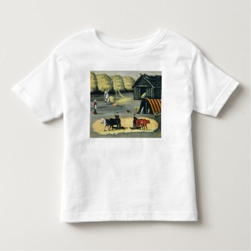 Threshing the floor in a Georgian country Toddler T_shirt