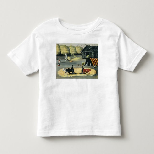 Threshing the floor in a Georgian country Toddler T-shirt (Front)