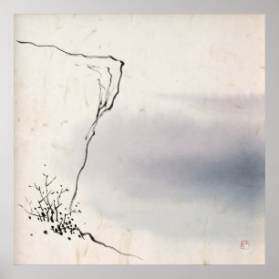 Threshold of Stillness Minimalist Zen Wall Art