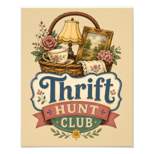 Thrift Hunt Club Vintage Cottagecore Photo Print
