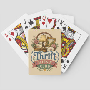 Thrift Hunt Club Vintage Cottagecore Poker Cards