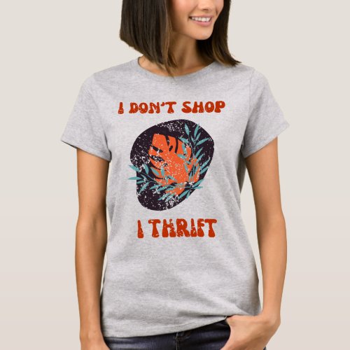 Thrift lovers vintage custom tshirt design