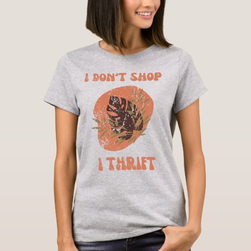 Thrift lovers vintage custom tshirt design
