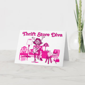Thrift Store Diva Card